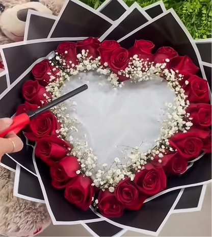 Heart Shape Burn Bouquet